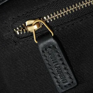 Saint Laurent Puffer Shoulder Bag Large Black Gold Hardware Exact Size Unknown 080