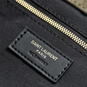 Saint Laurent Puffer Shoulder Bag Large Brown Gold Hardware Exact Size Unknown 235