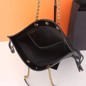 Saint Laurent Shopping Tote Bag Large Black Gold Hardware Exact Size Unknown 009