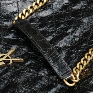 Saint Laurent Shopping Tote Bag Large Black Gold Hardware Exact Size Unknown 243