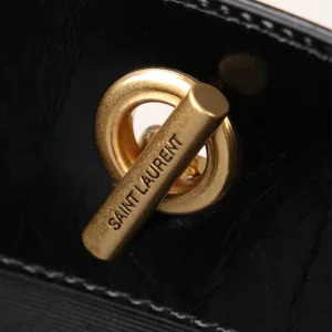 Saint Laurent Shopping Tote Bag Large Black Gold Hardware Exact Size Unknown 244