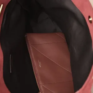 Saint Laurent Shopping Tote Bag Large Red Gold Hardware Exact Size Unknown 104