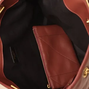Saint Laurent Shopping Tote Bag Large Red Gold Hardware Exact Size Unknown 107