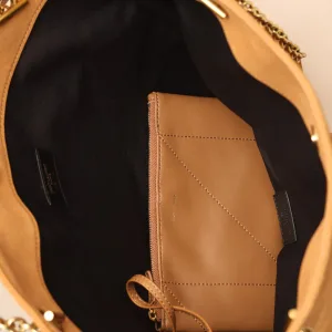 Saint Laurent Shopping Tote Bag Large Tan Gold Hardware Exact Size Unknown 102