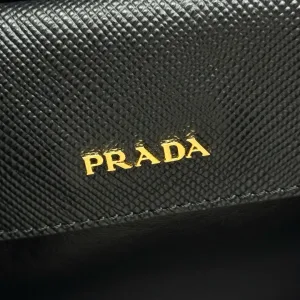 Prada Galleria Top Handle Small Black Gold Hardware Variant 3