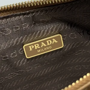Prada Hobo Gift Set Small Caramel Gold Hardware