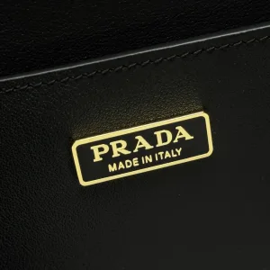 Prada Triangle Camera Bag Small Black Gold Hardware