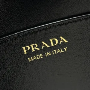 Prada Triangle Shoulder Bag Small White Gold Hardware