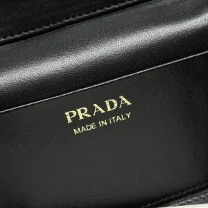 Prada Vanity Case Small Black Gold Hardware