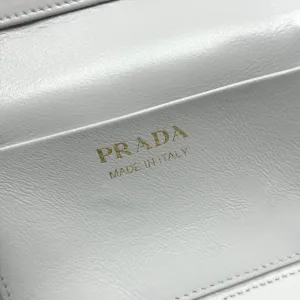 Prada Vanity Case Small White Gold Hardware