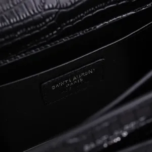 Saint Laurent Kate Chain Bag Small Black Silver Hardware Exact Size Unknown 213