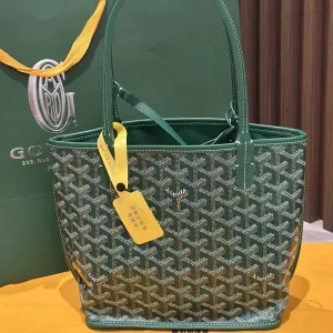 Goyard Anjou Mini Tote Bag Small Green 20cm