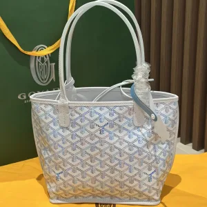 Goyard Anjou Mini Tote Bag Small White 20cm