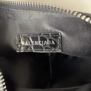 Balenciaga Le Cagole Shoulder Medium Black Studded Silver Hardware 30cm