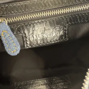 Balenciaga Le Cagole Shoulder Medium Blue Denim 30cm