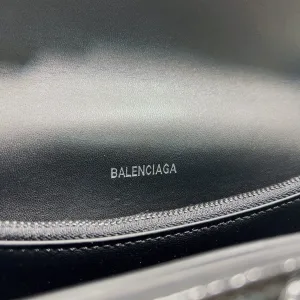Balenciaga Rodeo Chain Shoulder Large Black Silver Hardware 33cm