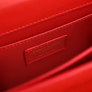 Saint Laurent Kate Chain Bag Small Red Gold Hardware Exact Size Unknown 220