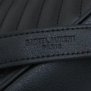 Saint Laurent LouLou Shoulder Bag Medium Black Gold Hardware Exact Size Unknown 039