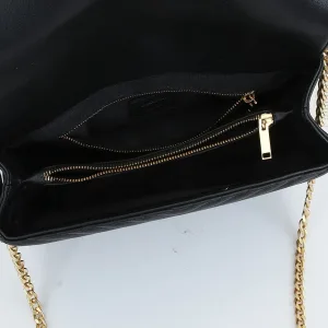 Saint Laurent LouLou Shoulder Bag Medium Black Gold Hardware Exact Size Unknown 041