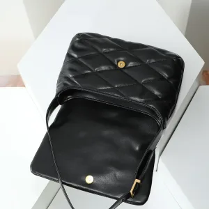 Saint Laurent LouLou Shoulder Bag Medium Black Gold Hardware Exact Size Unknown 087