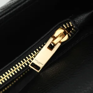 Saint Laurent LouLou Shoulder Bag Medium Black Gold Hardware Exact Size Unknown 226