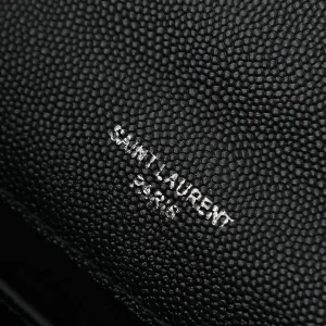Saint Laurent LouLou Shoulder Bag Medium Black Silver Hardware Exact Size Unknown 088