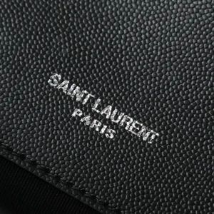 Saint Laurent LouLou Shoulder Bag Medium Black Silver Hardware Exact Size Unknown 097