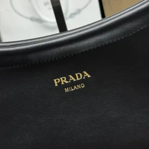 Prada Mini Hobo Small White Gold Hardware