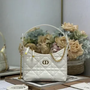Dior 30 Montaigne Avenue Small 20cm Ivory Cannage
