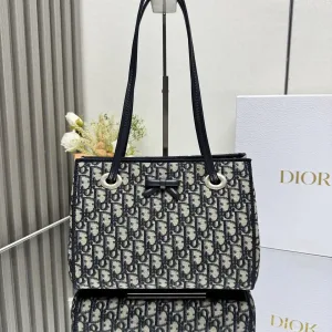 Dior Book Tote Medium 36cm Blue Oblique