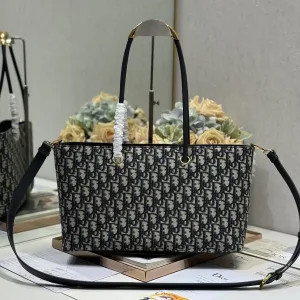 Dior Book Tote Medium 36cm Blue Oblique-2