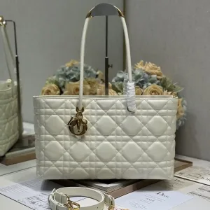Dior Book Tote Medium 36cm Ivory Cannage