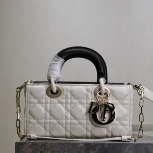 Dior D-Joy Small 22cm White Cannage