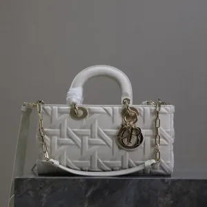 Dior D-Joy Small 22cm WhiteCannage