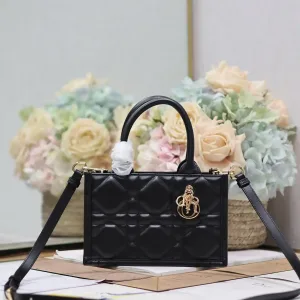 Dior Lady D-Lite Small 20cm Black Cannage