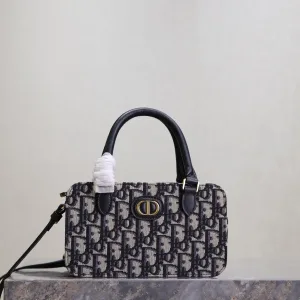 Dior Lady D-Lite Small 20cm Blue Oblique