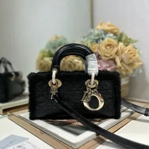 Dior Lady Dior Medium 24cm Black Cannage