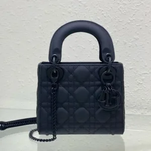 Dior Lady Dior Mini 17cm Black Cannage-3