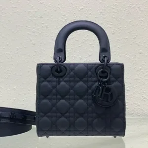 Dior Lady Dior Mini 17cm Black Cannage-4
