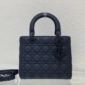 Dior Lady Dior Mini 17cm Black Cannage-5