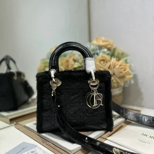 Dior Lady Dior Small 20cm Black Cannage-2