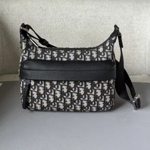 Dior Messenger Medium 26cm Blue Oblique