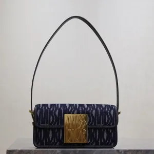 Dior Miss Dior Chain Bag Small 21cm Blue Oblique-2