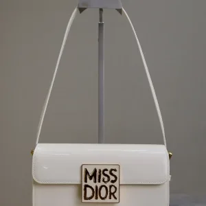 Dior Miss Dior Chain Bag Small 21cm White