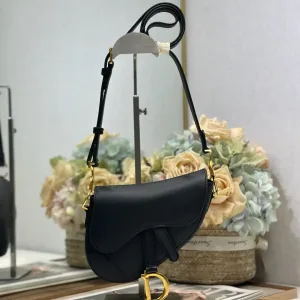 Dior Saddle Small 20cm Black-2