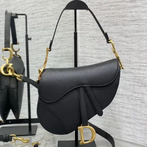 Dior Saddle Small 20cm Black-3