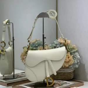 Dior Saddle Small 20cm Ivory