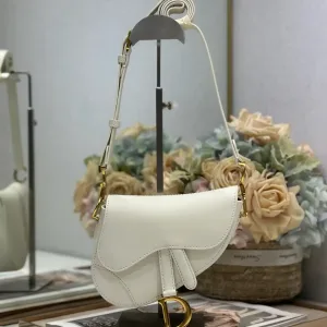 Dior Saddle Small 20cm Ivory-2