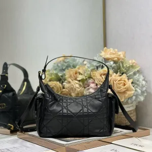 Dior Toujours Bucket Bag Medium 28cm Black Cannage