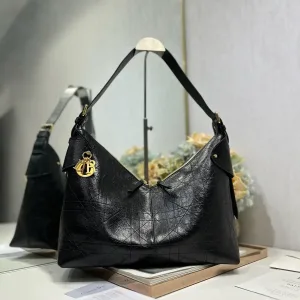 Dior Toujours Hobo Medium 28cm Black Cannage-2